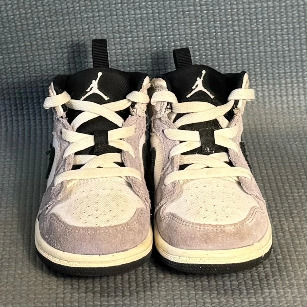 Nike‎ Air Jordan 1 Mid SE Craft Cement Grey/Black Shoes FD9089-002 Toddler Sz 9C